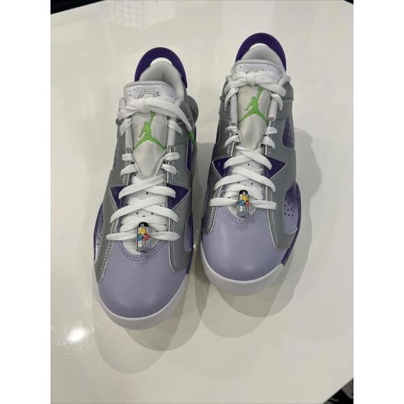 $219 Jordan Retro 6 G NRG U23 Men\'s Metallic Silver/Oxygen Purple FD0205 Size 9
